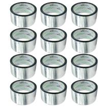 Fita Adesiva Aluminizada Fita Laminada Instalação Ar Condicionado 12 Unidades 48 mm X 45 Metros