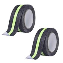 Fita Adesiva Antiderrapante Kit 2 Uni Refletiva 5 Metros Neon Fluorescente Antiqueda Acidente Piso Escada Degrau Chao Fita Adesiva Antiderrapante Kit 2 Uni Refletiva 5 Metros Neon Fluorescente Antiqueda Acidente Piso Escada Degrau Chao