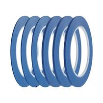 Fita Adesiva Azul De Vinil Para Alta Temperatura 6 Rolos YITAPE Para Pintura Automotiva DIY Em Fita Adesiva Azul De Vinil Para Alta Temperatura 6 Rolos YITAPE Para Pintura Automotiva DIY Em