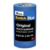 Fita adesiva azul escocês 0,94 cm x 55 m 8 rolos azul Fita adesiva azul escocês 0,94 cm x 55 m 8 rolos azul