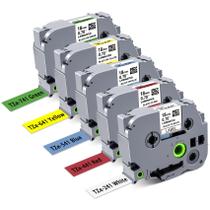 Fita adesiva BOYEEZON PTD400, recargas de 18 mm e 0,7 polegadas, pacote com 5 Fita adesiva BOYEEZON PTD400, recargas de 18 mm e 0,7 polegadas, pacote com 5