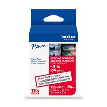 Fita adesiva Brother P-Touch TZe Black Print em transparente 24 mm