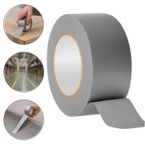 Fita Adesiva Cinza 45mm x 5m Demarcação, Sinalização e Reparo Impermeável e Forte BOM1321