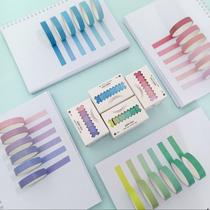 Fita adesiva colorida washi tape tom pastel degrade com 6 fitas papelaria divertida