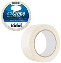 Fita adesiva crepe branca multiuso 48mmx50m - tek bond Fita adesiva crepe branca multiuso 48mmx50m - tek bond