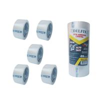 Fita Adesiva Cristal Alto Tack Delfix 48mm x 100m - 5 Rolos - Empacotamento Profissional Fita Adesiva Cristal Alto Tack Delfix 48mm x 100m - 5 Rolos - Empacotamento Profissional