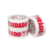 Fita Adesiva Cuidado Fragil - 2 Rolos (48MMX100MT) Adelbras