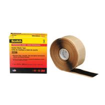 Fita adesiva de borracha 3M Scotch 2228, 2,54 cm x 3,05 m, preta