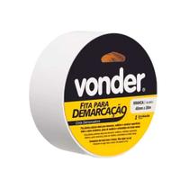 Fita adesiva de demarcação de solo 4,8 cm x 30 m branca 10.65.504.321 - 2 unidades - Vonder
