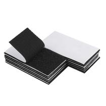 Fita Adesiva de Gancho e Argola Melsan 12 Conjuntos 5x10 cm Preta Fita Adesiva de Gancho e Argola Melsan 12 Conjuntos 5x10 cm Preta