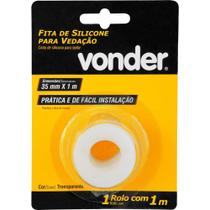 Fita Adesiva de Silicone p/ Vedação de Portas e Janelas 35 mm x 1m VONDER