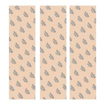 Fita adesiva de skate MOB Clear 3 folhas 25,4x83,82 cm Fita adesiva de skate MOB Clear 3 folhas 25,4x83,82 cm