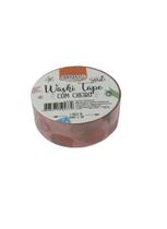 Fita Adesiva Decorada Washi Tape Cheiro Vermelho Marca BRW Fita Adesiva Decorada Washi Tape Cheiro Vermelho Marca BRW