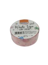 Fita Adesiva Decorada Washi Tape Com Cheiro Rosa Marca BRW Fita Adesiva Decorada Washi Tape Com Cheiro Rosa Marca BRW