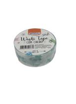 Fita Adesiva Decorada Washi Tape Com Cheiro Verde Marca BRW Fita Adesiva Decorada Washi Tape Com Cheiro Verde Marca BRW