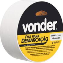 Fita Adesiva Demarcação 48Mm X 30M Branca Vonder 1065504321