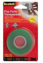 Fita Adesiva Dupla Face Fixa uso Interno 12 MM X 02 MT - 3M