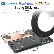 Fita Adesiva Dupla Face Preta Forte 2/3/5MM Impermeável 10M Cola De Reparo Para Moldura De Vidro