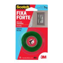 Fita Adesiva Dupla Face Scotch 3M 1kg Fixa Forte 24mmX2m Fita Adesiva Dupla Face Scotch 3M 1kg Fixa Forte 24mmX2m