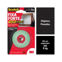 Fita Adesiva Dupla Face Scotch 3M com Espuma Uso Externo 24mmx2m