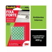 Fita Adesiva Dupla Face Scotch 3M com Espuma Uso Interno 25mmx25mm