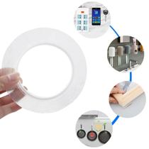 Fita Adesiva Dupla Face Transparente Nano PU Gel 1 metro Casa Fita Adesiva Dupla Face Transparente Nano PU Gel 1 metro Casa