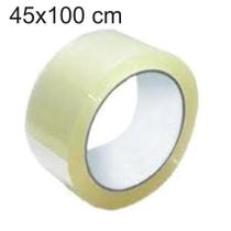 Fita adesiva durex transparente 100 metros 45mm x 100m para caixas lacres de embalagens