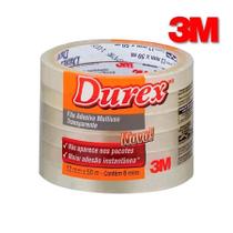 Fita Adesiva Durex Transparente - 12 Mm X 50 M - 6 Rolos Transparente