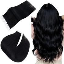 Fita adesiva em extensões de cabelo Easyouth Human Hair Jet Black 18cm Fita adesiva em extensões de cabelo Easyouth Human Hair Jet Black 18cm