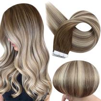 Fita adesiva em extensões de cabelo Full Shine 22 cm Human Hair Balayage Fita adesiva em extensões de cabelo Full Shine 22 cm Human Hair Balayage