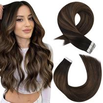 Fita adesiva em extensões de cabelo humano Moresoo Balayage 50 cm 20 unidades