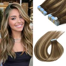Fita adesiva em extensões de cabelo humano Sunfly 50g 20cm Balayage Fita adesiva em extensões de cabelo humano Sunfly 50g 20cm Balayage