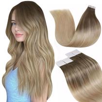 Fita adesiva em extensões de cabelo LaAvoo Brown to Ash Blonde 50g