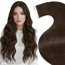 Fita adesiva em extensões de cabelo LaAvoo Dark Brown 50 g 20 cm 20 unidades