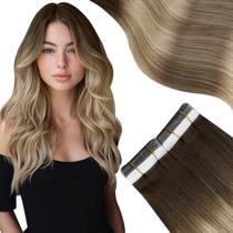 Fita adesiva em extensões de cabelo Moresoo 18 polegadas 50g Silky Straight
