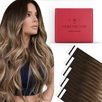 Fita adesiva em extensões de cabelo Moresoo 35cm 10 peças 25g 4 /10/16