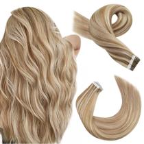 Fita adesiva em extensões de cabelo Moresoo Blonde Human Hair 50g 20in