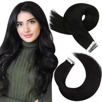 Fita adesiva em extensões de cabelo Moresoo Real Human Hair 45cm 50g