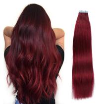 Fita adesiva em extensões de cabelo SUYYA Burgundy 28 polegadas 60 g 20 unidades Fita adesiva em extensões de cabelo SUYYA Burgundy 28 polegadas 60 g 20 unidades