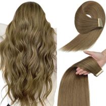 Fita adesiva em extensões de cabelo YDDM 16 cm, marrom acinzentado, 100% Remy Hair Fita adesiva em extensões de cabelo YDDM 16 cm, marrom acinzentado, 100% Remy Hair