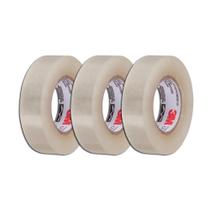 Fita Adesiva Fina Transparente 12X30 Kit 3