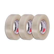 Fita Adesiva Fina Transparente 12X30 Kit 3
