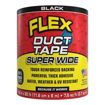 Fita adesiva Flex Super Wide 11,7 cm x 6,1 m preta Heavy Duty