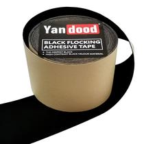 Fita adesiva flocada Yandood Black 10cm x 10m para projetor Fita adesiva flocada Yandood Black 10cm x 10m para projetor