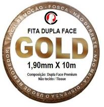 Fita Adesiva GOLD Dupla Face Rolo 10m x 1,90cm Fita Adesiva GOLD Dupla Face Rolo 10m x 1,90cm