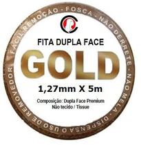 Fita Adesiva GOLD Dupla Face Rolo 5m x 1,27cm