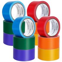 Fita adesiva Holifeos 12 rolos 165 mm, total de 15 m por cor