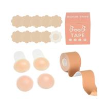 Fita Adesiva Invisível De Silicone Para Seios, Protetores De Mamilo, Adesivo Push-Up Sem Alças Para