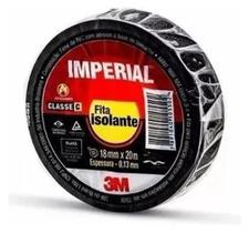 Fita adesiva isolante 3M Imperial layout lisa 20m x 18mm 10 kits de 10 unidades, utilizado em pequenos reparos, seu verdadeiro parceiro nas emergência