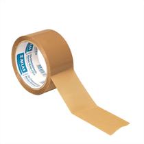 Fita Adesiva Larga 50 Metros Alta Aderência Marrom 48mm Para Empacotamento